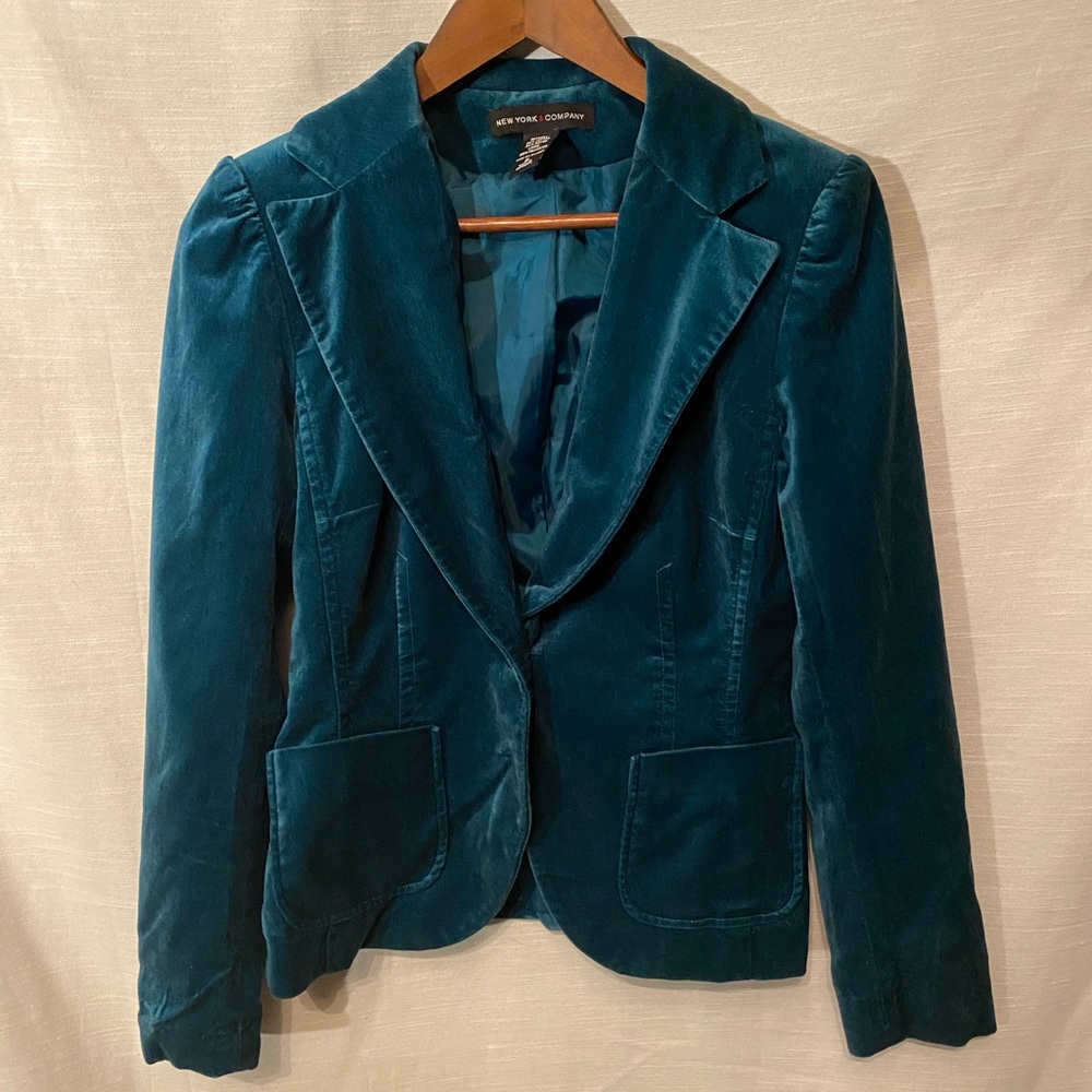 New York & Company Emerald Green Blazer